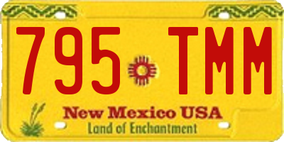 NM license plate 795TMM