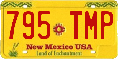 NM license plate 795TMP