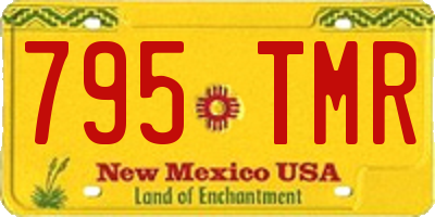 NM license plate 795TMR