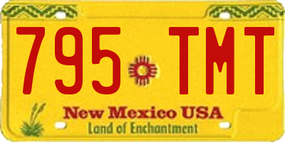 NM license plate 795TMT