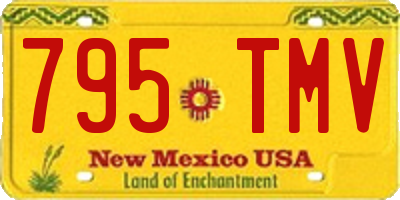 NM license plate 795TMV