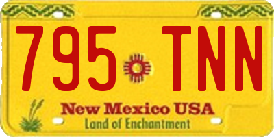 NM license plate 795TNN
