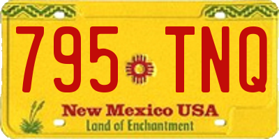 NM license plate 795TNQ