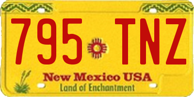 NM license plate 795TNZ