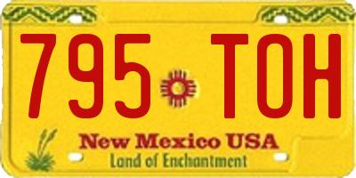 NM license plate 795TOH