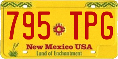 NM license plate 795TPG