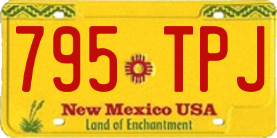 NM license plate 795TPJ