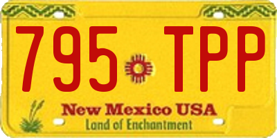 NM license plate 795TPP