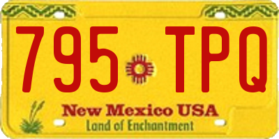 NM license plate 795TPQ