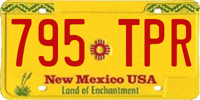 NM license plate 795TPR