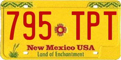 NM license plate 795TPT