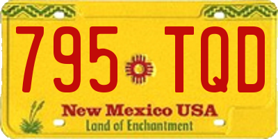 NM license plate 795TQD