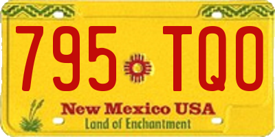 NM license plate 795TQO