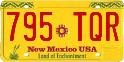 NM license plate 795TQR