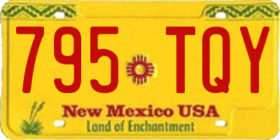 NM license plate 795TQY