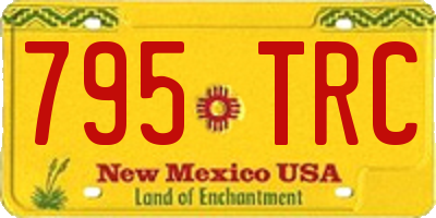 NM license plate 795TRC