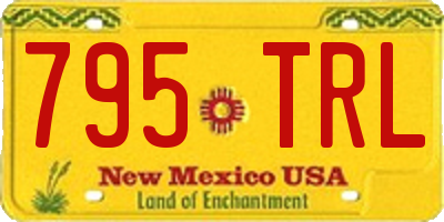 NM license plate 795TRL