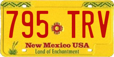 NM license plate 795TRV