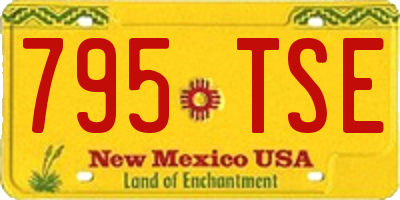 NM license plate 795TSE
