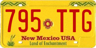 NM license plate 795TTG