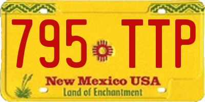 NM license plate 795TTP