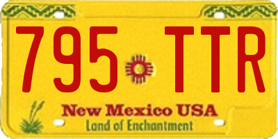NM license plate 795TTR