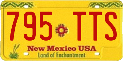 NM license plate 795TTS