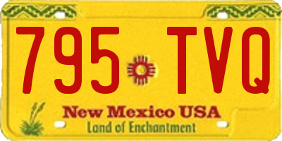 NM license plate 795TVQ
