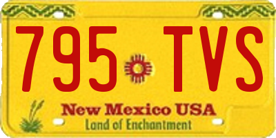 NM license plate 795TVS