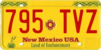 NM license plate 795TVZ
