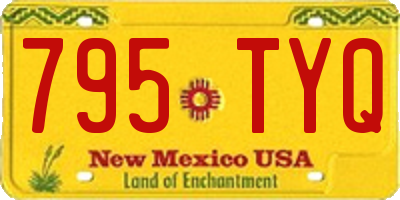NM license plate 795TYQ