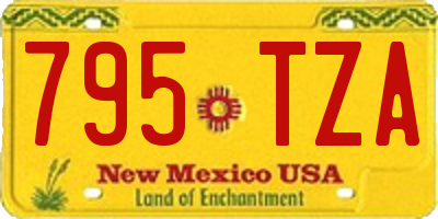 NM license plate 795TZA
