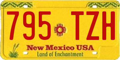 NM license plate 795TZH