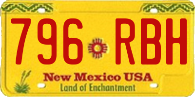NM license plate 796RBH