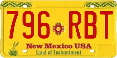 NM license plate 796RBT