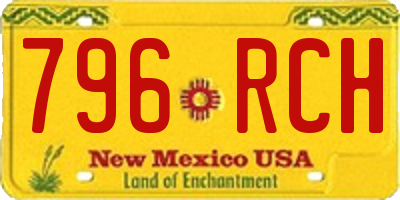 NM license plate 796RCH