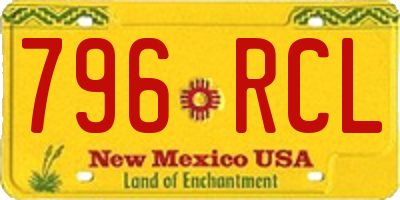 NM license plate 796RCL