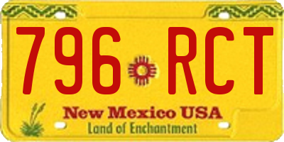 NM license plate 796RCT