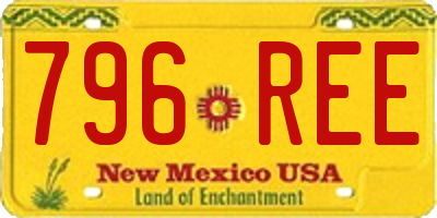 NM license plate 796REE