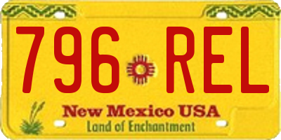 NM license plate 796REL