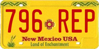 NM license plate 796REP