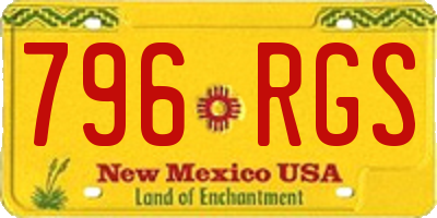 NM license plate 796RGS
