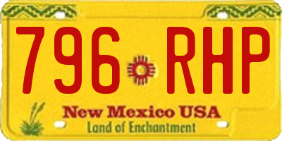 NM license plate 796RHP