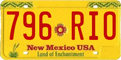 NM license plate 796RIO