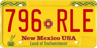 NM license plate 796RLE