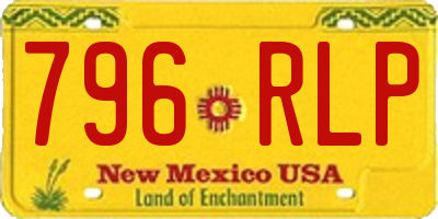 NM license plate 796RLP