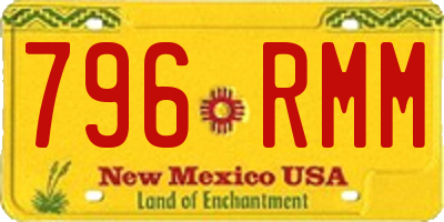 NM license plate 796RMM