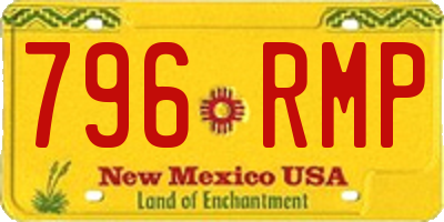 NM license plate 796RMP