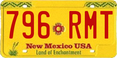 NM license plate 796RMT