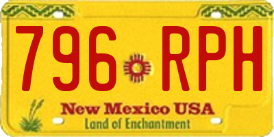 NM license plate 796RPH
